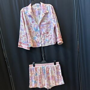 Intimately by Free People Floral Button-Up Pajama Set